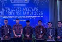 Sekda Alpian menghadiri HLM TPID Provinsi Jambi Semester II Tahun 2026 di Swiss-Belhotel Jambi.