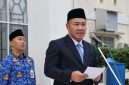 Wali Kota Sungai Penuh Alfin memimpin upacara peringatan Hari Sumpah Pemuda ke-98 tahun 2026.(Foto : Prokopim Kota Sungai Penuh)