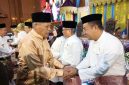 Wawako Sungai Penuh Azhar Hamzah bersama Mawarti Azhar menghadiri Rapat Paripurna Hari Jadi ke-27 Kabupaten Muaro Jambi.