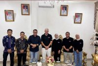 Wako Alfin menyambut Direksi Cassia Coop di Rumah Dinas Wali Kota Sungai Penuh, Kamis (29/10/2026).