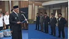 Wakil Wali Kota Sungai Penuh, Azhar Hamzah, melantik lima pejabat kepala OPD di lingkungan Pemerintah Kota Sungai Penuh, Rabu (21/10/2026).