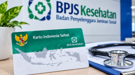 Ilustrasi kartu JKN BPJS Kesehatan untuk berita cakupan kepesertaan di Provinsi Jambi.