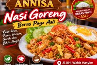 Nasi goreng petai khas Cafe Annisa, Sungai Penuh.