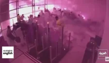 Serangan Houthi di Bandara Internasional King Khalid, Riyadh, pada 10 Oktober 2026 menewaskan 13 orang dan melukai lebih dari 300 orang.(Foto : YouTube Al Arabiya/tribunnews.com)