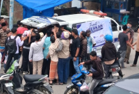 PT Tren Gen Horizon berbagi makanan gratis dalam program Jumat Berkah, Jumat (9/10/2026).