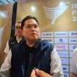 Menpora Erick Thohir mengapresiasi pencapaian Indonesia yang meraih lima medali emas di Asian Games 2026.(Foto : Tribunnews/Abdul Majid)