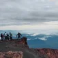 TNKS mengingatkan pendaki agar menjaga kelestarian Gunung Kerinci dan Danau Gunung Tujuh dari ancaman kebakaran hutan.(Foto : Tribunjambi.com/Herupitra)