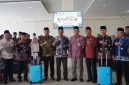 Jajaran Pemerintah Kabupaten Kerinci bersama Bupati, Wakil Bupati, dan Sekda menghadiri pelepasan kafilah Kerinci menuju MTQH ke-55 Tingkat Provinsi Jambi Tahun 2026.