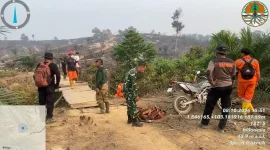 Kebakaran di kawasan Tahura Sultan Thaha Syaifuddin Jambi menghanguskan sekitar 30 hektare lahan pada Kamis (8/10/2026).(Foto : Dok.BPBD Batang Hari)