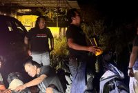 Satreskrim Polres Kerinci mengamankan pelaku curanmor beserta barang bukti.