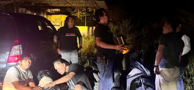 Satreskrim Polres Kerinci mengamankan pelaku curanmor beserta barang bukti.