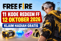 Kode redeem FF 12 Oktober 2026, coba klaim hadiah gratis!(foto AI INBRITA)