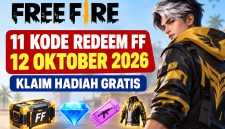 Kode redeem FF 12 Oktober 2026, coba klaim hadiah gratis!(foto AI INBRITA)