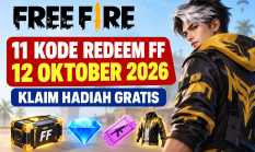 11 Kode Redeem FF 12 Oktober 2026, Klaim Hadiah Gratis