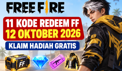 Kode redeem Free Fire 12 Oktober 2026 untuk klaim hadiah gratis.