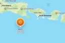 Pusat gempa di Jembrana, Bali, 13 Oktober 2026. (BMKG)