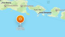 Pusat gempa di Jembrana, Bali, 13 Oktober 2026. (BMKG)