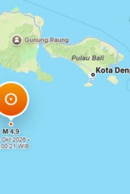 Gempa Bali M4,9 Hari Ini, BMKG Ungkap Lokasi Pusat Gempa
