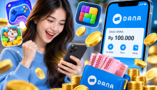 Ilustrasi game penghasil uang dan saldo DANA gratis.