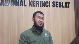 David, perwakilan TNKS terkait pembukaan jalur pendakian Gunung Kerinci. ( Foto ist)