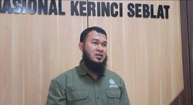 David, perwakilan TNKS terkait pembukaan jalur pendakian Gunung Kerinci. ( Foto ist)