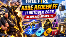 Kode redeem FF 11 Oktober 2026 dan hadiah gratis. (foto AI inbrita)