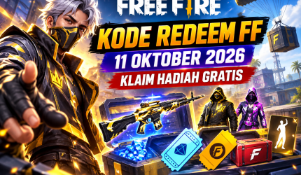Kode Redeem FF 11 Oktober 2026, Klaim Hadiah Gratis Free Fire
