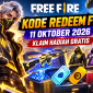 Kode redeem FF 11 Oktober 2026 dan hadiah gratis. (foto AI inbrita)