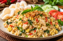 Nasi goreng kencur kemangi yang gurih, harum, dan praktis untuk menu sehari-hari. ( Foto inbrita)