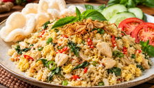 Nasi goreng kencur kemangi yang gurih, harum, dan praktis untuk menu sehari-hari. ( Foto inbrita)