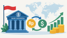 Ilustrasi transaksi mata uang lokal (LCT) sebagai upaya BI mengurangi ketergantungan terhadap dolar AS dan memperkuat stabilitas rupiah.