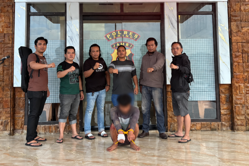 Tersangka curanmor diamankan Satreskrim Polres Kerinci.