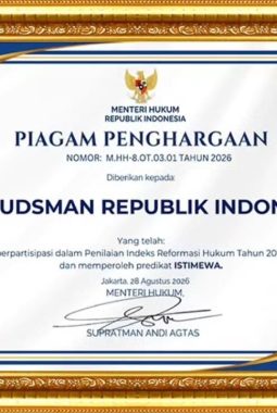 Ombudsman RI Raih Nilai 100, Perkuat Integritas Pelayanan Publik