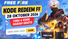 kode redeem FF, Free Fire terbaru, kode redeem FF hari ini, hadiah gratis FF, klaim kode FF