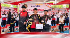 Tiga Siswa SMAN 1 Sungai Penuh juara Kejurnas Silat SMI 2026.