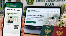 Ilustrasi Kartu Nikah Digital yang dapat diakses melalui Sistem Informasi Manajemen Nikah (SIMKAH) Kementerian Agama untuk memudahkan masyarakat memperoleh dokumen administrasi pernikahan.m( Foto inbrita)