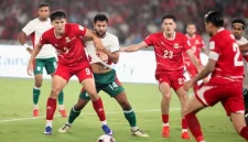 Timnas Indonesia meraih kemenangan telak 9-2 atas Bangladesh dan memastikan tiket ke final FIFA ASEAN Cup 2026.(Foto: SINDOnews/Isra Triansyah)