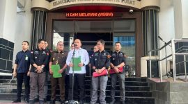 Konferensi pers di Kejari Jakpus (Rumondang/detikcom)