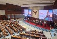 Paripurna pengesahan RUU tentang Satu Data Indonesia, Senayan, Jakarta, Selasa (6/10/2026). (Adrial Akbar/detikcom)