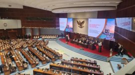 Paripurna pengesahan RUU tentang Satu Data Indonesia, Senayan, Jakarta, Selasa (6/10/2026). (Adrial Akbar/detikcom)