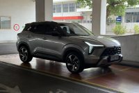 Mitsubishi XFORCE Ultimate non-hybrid menjalani pengujian konsumsi BBM rute Jakarta-Bandung pulang-pergi.(Foto: Muhammad Hafizh Gemilang/detikcom)